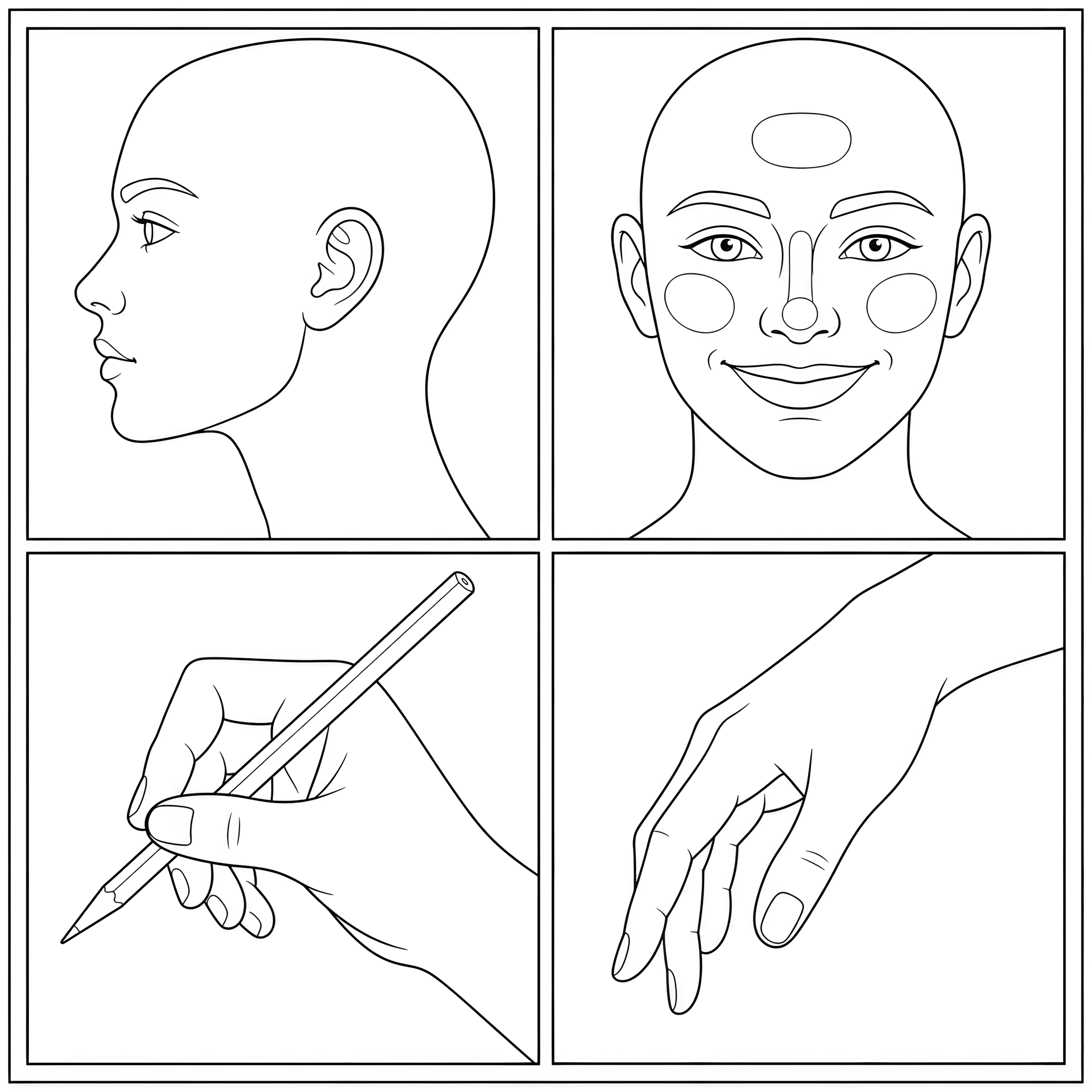 Hands and Faces Study